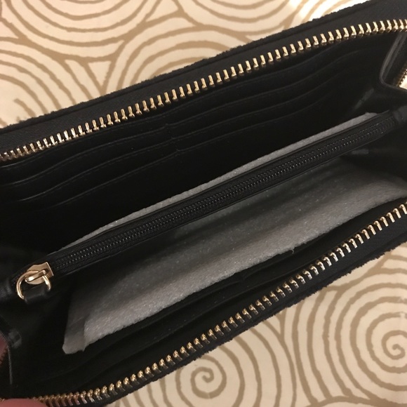 Juicy Couture Black Label Black Suede Wallet BNWT - Picture 7 of 8